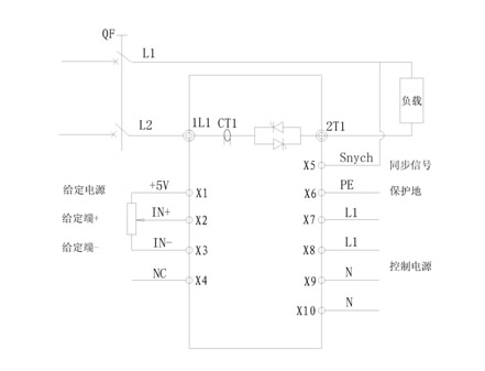 单相可控硅调压器装置和基本电路接线原理图(图3)